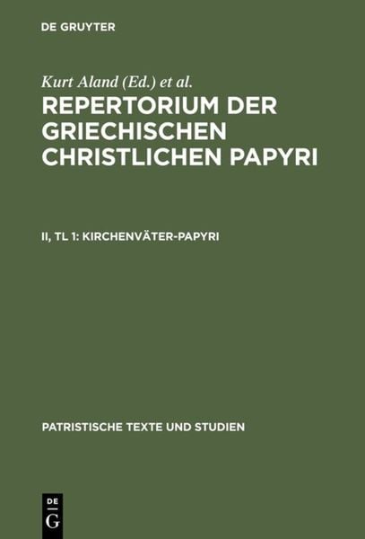 Produktbild: Kirchenv&auml;ter-Papyri