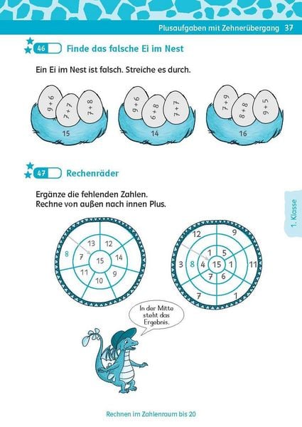 Produktbild: Klett Team Drachenstark: Kurztests Mathe 1./2. Klasse