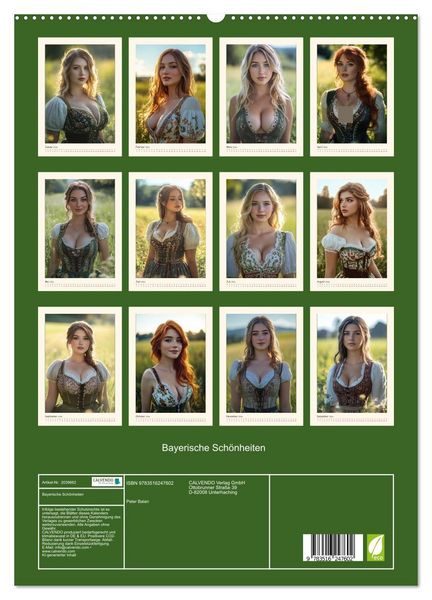Produktbild: Bayerische Sch&ouml;nheiten (hochwertiger Premium Wandkalender 2026 DIN A2 hoch), Kunstdruck in Hochglanz