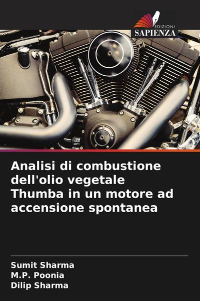 Produktbild: Analisi di combustione dell'olio vegetale Thumba in un motore ad accensione spontanea