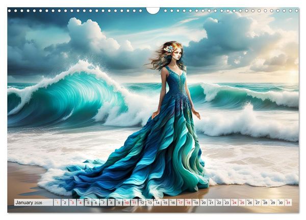 Produktbild: Harmony - Elegance in harmony of waves (Wall Calendar 2026 DIN A3 landscape), CALVENDO 12 Month Wall Calendar