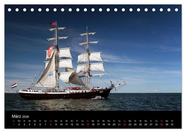 Produktbild: Baltic Sail (Tischkalender 2026 DIN A5 quer), CALVENDO Monatskalender