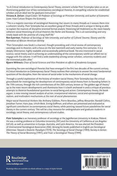 Produktbild: A Critical Introduction to Contemporary Social Theory