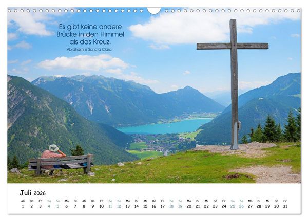 Produktbild: Christliche Bildpoesie 2026 (Wandkalender 2026 DIN A3 quer), CALVENDO Monatskalender