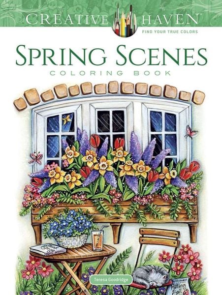Produktbild: Creative Haven Spring Scenes Coloring Book