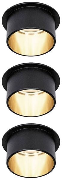 Paulmann 93379 LED-Einbauleuchte LED LED fest eingebaut 18W Schwarz (matt), Gold