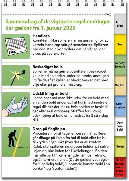 Produktbild: Quickguide til Golfreglerne 2023-2027