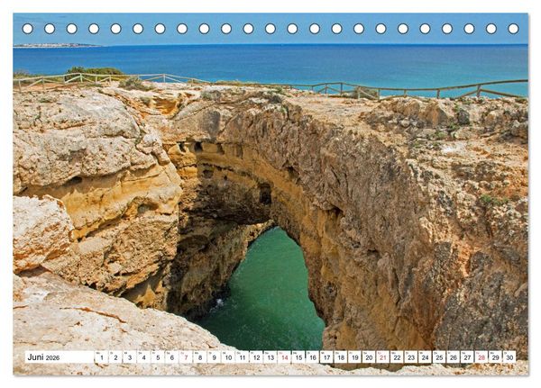 Produktbild: Portugal - Die Algarve vom Cabo de Sao Vicente bis Tavira (Tischkalender 2026 DIN A5 quer), CALVENDO Monatskalender