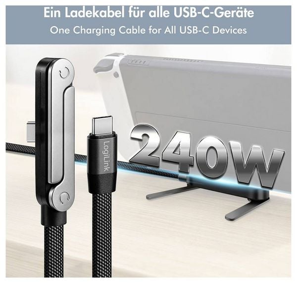 Produktbild: LogiLink USB-C&reg; Kabel USB 2.0 USB-C&reg; Stecker 1.5 m Schwarz CU0450