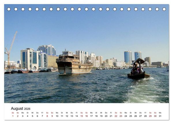 Produktbild: Dubai - Ein Erlebnis (Tischkalender 2026 DIN A5 quer), CALVENDO Monatskalender