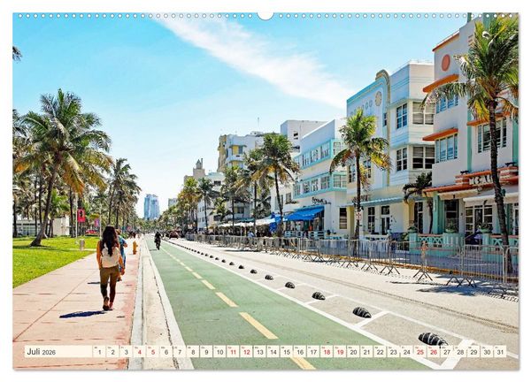 Produktbild: Miami und Miami Beach (Wandkalender 2026 DIN A2 quer), CALVENDO Monatskalender