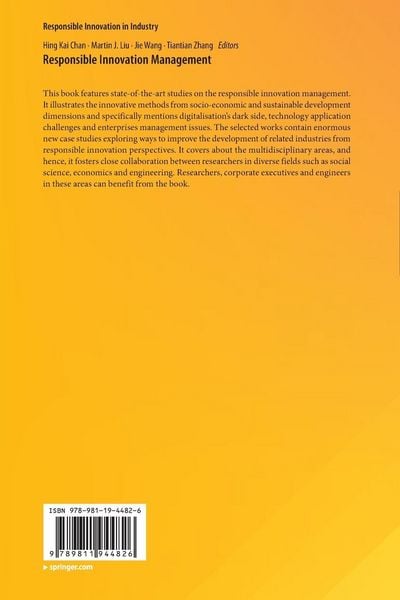 Produktbild: Responsible Innovation Management