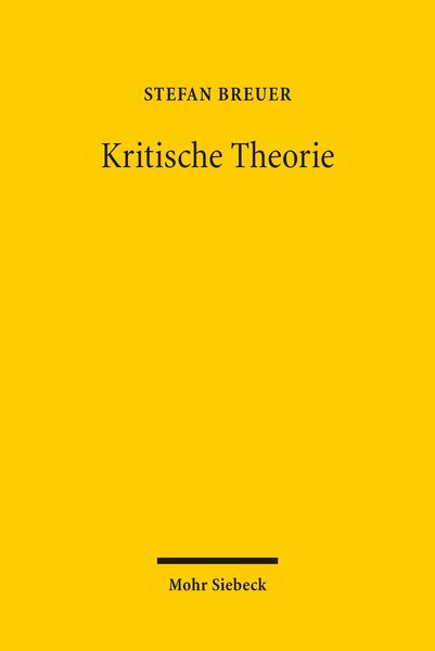 Produktbild: Kritische Theorie