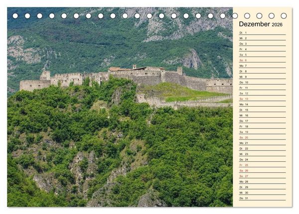 Produktbild: Burgen in Italien (Tischkalender 2026 DIN A5 quer), CALVENDO Monatskalender