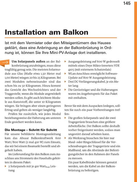 Produktbild: Balkonkraftwerke