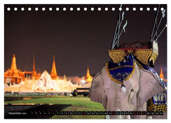 Produktbild: Bangkok: West trifft Fernost (Tischkalender 2026 DIN A5 quer), CALVENDO Monatskalender