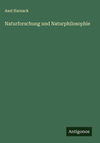 Produktbild: Naturforschung und Naturphilosophie
