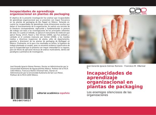 Produktbild: Incapacidades de aprendizaje organizacional en plantas de packaging