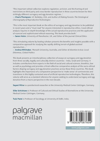 Produktbild: Cross-Cultural Comparisons on Surrogacy and Egg Donation