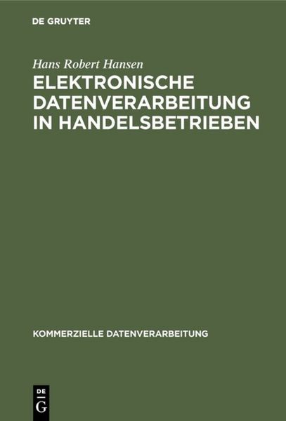 Produktbild: Elektronische Datenverarbeitung in Handelsbetrieben