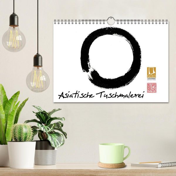 Produktbild: Asiatische Tuschmalerei (Wandkalender 2026 DIN A4 quer), CALVENDO Monatskalender