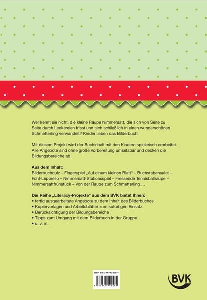 Produktbild: Literacy-Projekt zum Bilderbuch Die kleine Raupe Nimmersatt