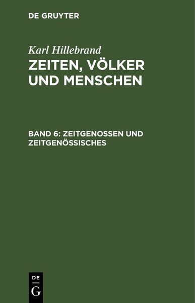 Produktbild: Zeitgenossen und Zeitgen&ouml;ssisches