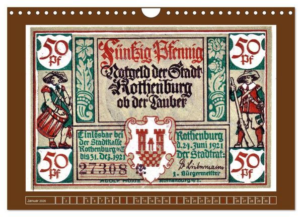 Produktbild: Gru&szlig; aus Rothenburg ob der Tauber (Wandkalender 2026 DIN A4 quer), CALVENDO Monatskalender