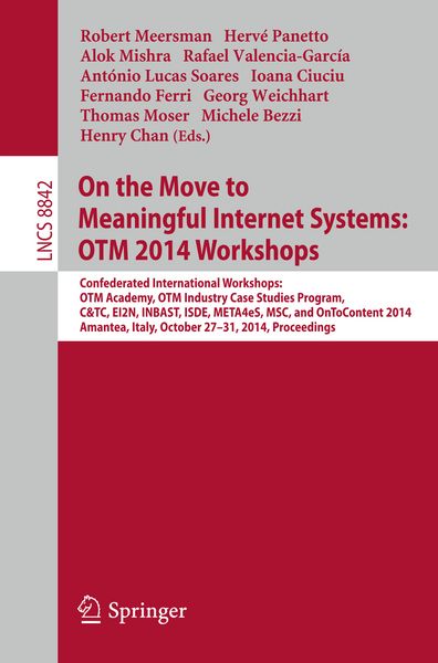Produktbild: On the Move to Meaningful Internet Systems: OTM 2014 Workshops