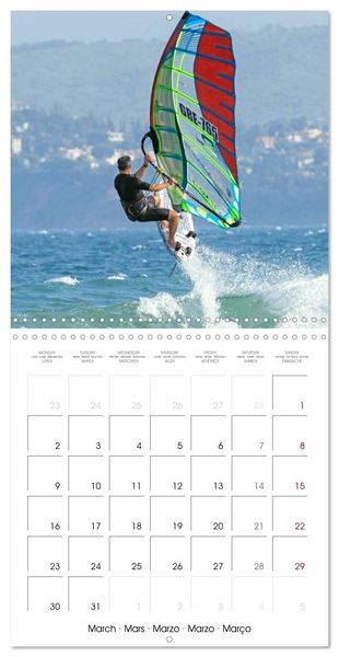 Produktbild: Fun sports edition: Windsurfing - water, waves and air (Wall Calendar 2026 12 &times; 12 Inch) CALVENDO 12 Month Wall Calendar