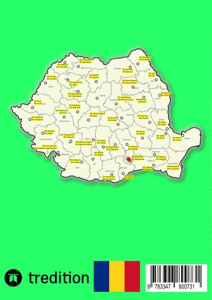 Produktbild: Rum&auml;nien Autoatlas, Stra&szlig;enatlas 2023/2024 1:200.000 (Rom&acirc;nia)