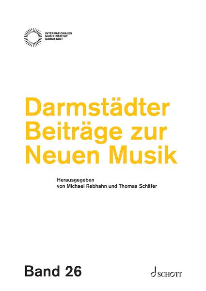 Produktbild: Darmst&auml;dter Beitr&auml;ge zur neuen Musik