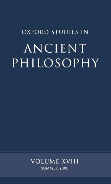 Produktbild: Oxford Studies in Ancient Philosophy