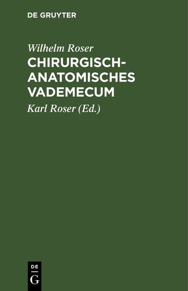 Produktbild: Chirurgisch-Anatomisches Vademecum