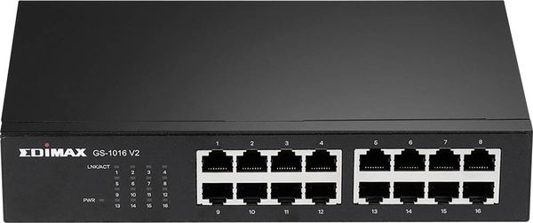 EDIMAX GS-1016 V2 Netzwerk Switch 16 Port 10 / 100 / 1000 MBit/s