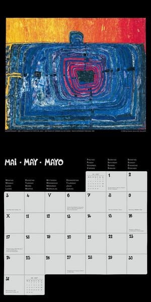 Produktbild: Hundertwasser Brosch&uuml;renkalender Art 2027