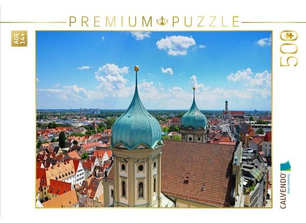 CALVENDO Puzzle Rathaus von Augsburg | 500 Teile Lege-Größe 48 × 36 cm Foto-Puzzle für Erwachsene