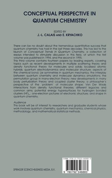 Produktbild: Conceptual Perspectives in Quantum Chemistry
