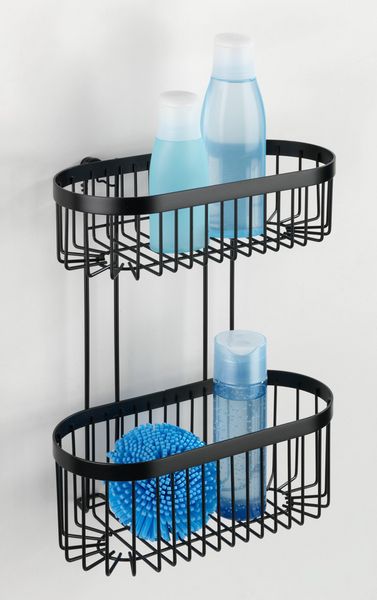 Produktbild: Wandregal 2 Etagen Classic Plus Black, mit hochwertigem Rostschutz