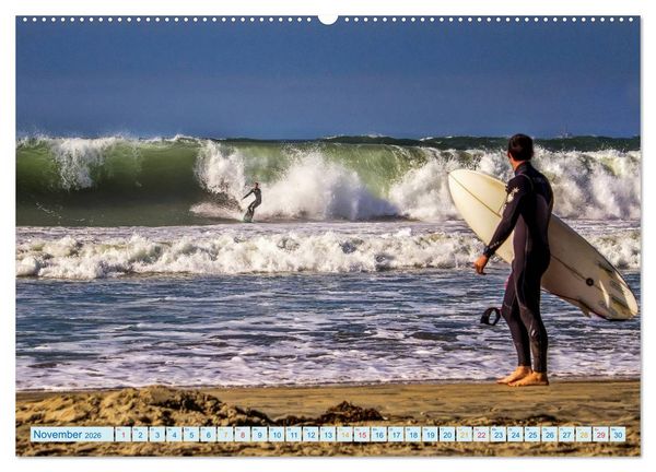 Produktbild: Surfen - Wasser, Wind und coole Typen (hochwertiger Premium Wandkalender 2026 DIN A2 quer), Kunstdruck in Hochglanz