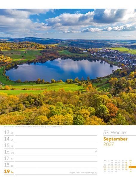Produktbild: Malerisches Deutschland Wochenplaner Kalender 2027