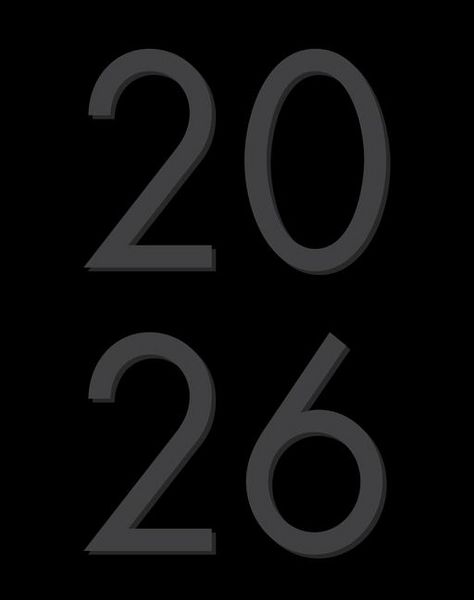 Produktbild: Basic Black 2026 7.5 X 9.5 Booklet Monthly Planner