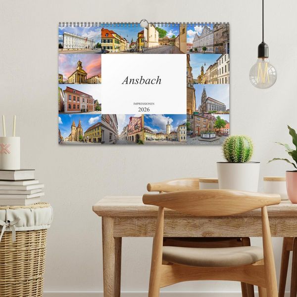 Produktbild: Ansbach Impressionen (Wandkalender 2026 DIN A3 quer), CALVENDO Monatskalender