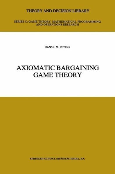 Produktbild: Axiomatic Bargaining Game Theory