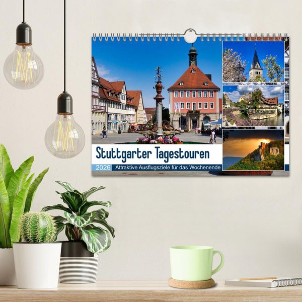 Produktbild: Stuttgarter Tagestouren (Wandkalender 2026 DIN A4 quer), CALVENDO Monatskalender