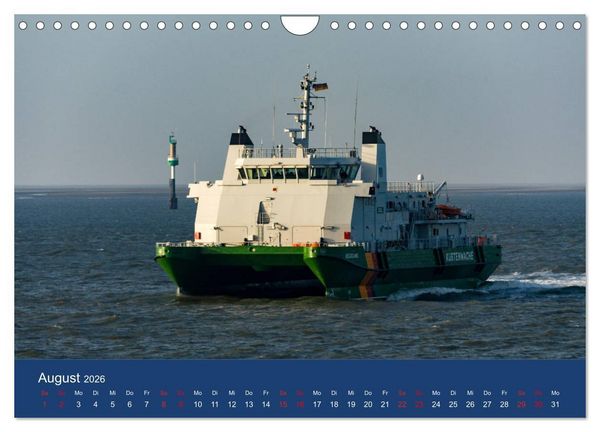 Produktbild: Schiffe - Begegnungen auf Nord- und Ostsee (Wandkalender 2026 DIN A4 quer), CALVENDO Monatskalender