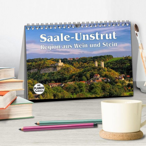 Produktbild: Saale-Unstrut - Region aus Wein und Stein (Tischkalender 2026 DIN A5 quer), CALVENDO Monatskalender