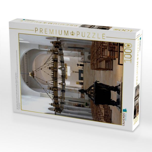 Produktbild: CALVENDO Puzzle Der Heziloleuchter aus dem 11. Jahrhundert schwebt im Mittelschiff des Doms. | 1000 Teile Lege-Gr&ouml;&szlig;e 64x48cm Foto-Puzzle f&uuml;r gl&uuml;ckliche Stunden