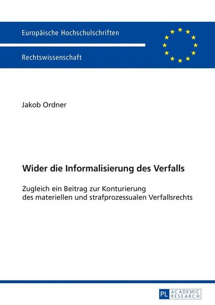 Produktbild: Wider die Informalisierung des Verfalls