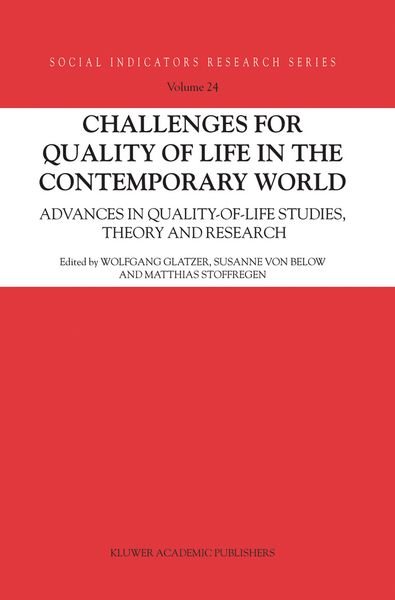 Produktbild: Challenges for Quality of Life in the Contemporary World
